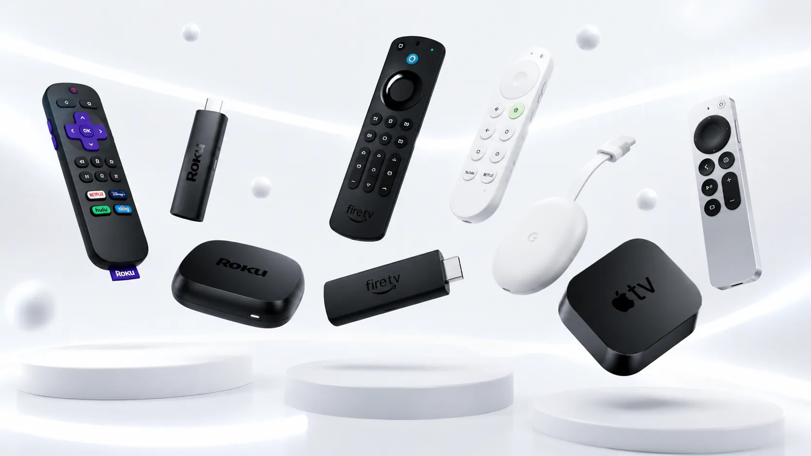 Amazon Fire TV Stick showing Downloader app interface for sideloading IPTV player APK files