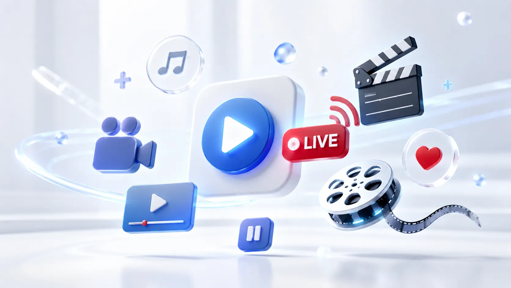 Multiple devices connected to an IPTV subscription showing simultaneous streaming on TV, tablet and smartphone in a home setting
